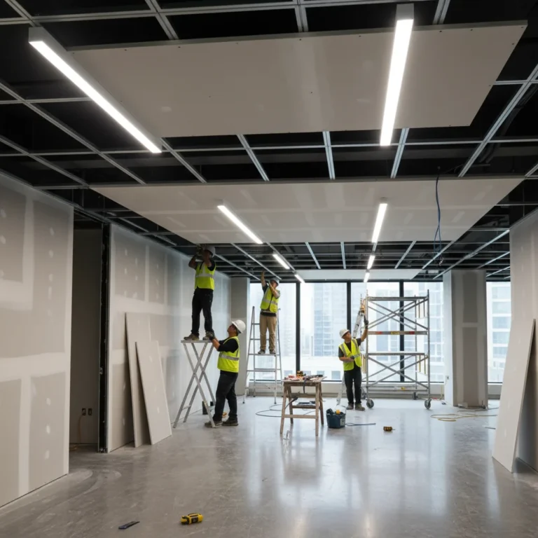 False Ceiling and Partition Installation